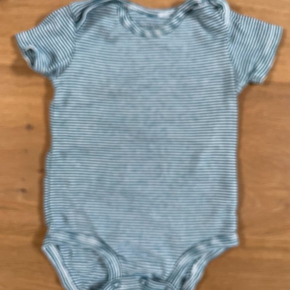 Set of 4 boy's baby bodysuits, blue - Picture 3 of 8